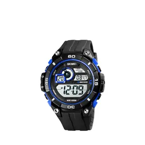 Relógio digital 10atm skmei 1756, relógio digital de esporte para homens, design personalizado, à prova d'água, 100 metros
