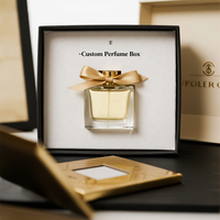 Boîte magnétique personnalisée pour parfum avec emballage de luxe en boîte cadeau noire