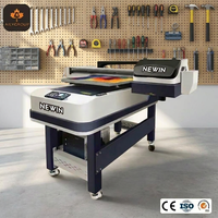 Impresora UV Plana A1 6090 con 3 Cabezales Epson I3200, Impresión CMYK, Blanco y Barniz para Madera y Metal