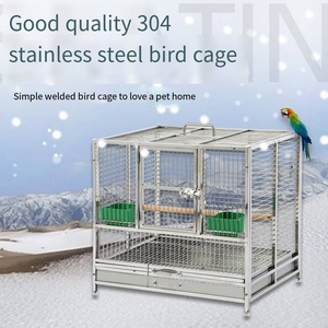 Jaula para pájaros loro Villa Cría de acero inoxidable cría nueva jaula para pájaros - Product Image 6