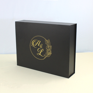 Custom Logo Factory Wholesale Luxury Black Paper Rigid Cardboard Packaging Magnetic Closure <b>Gift</b> <b>Box</b> - Product Image 5