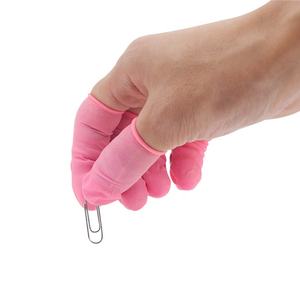 Venta directa de fábrica, cunas para dedos de sala limpia de alta calidad, Naranja, Negro, blanco, rosa, azul, látex/cunas para dedos de nitrilo - Product Image 5