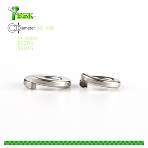 Venta al por mayor DIN 127 Arandela de bloqueo de resorte 304 316 Kit surtido de acero inoxidable Tamaño M2 a M36 Arandelas de resorte para tornillos Pernos - Product Image 4
