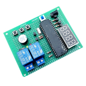 OKYN-G5297 Kit de placa de control de relé con temporizador DIY, módulo de temporizador de relé de 2 canales, kit de entrenamiento de soldadura de ensamblaje electrónico - Product Image 3