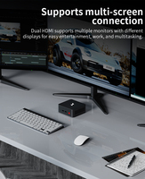 Intel N305 Mini PC con DDR4 NVMe PCIe 3,0 Salidas de vídeo duales Red inalámbrica USB 3,0 Ideal para oficina y entretenimiento