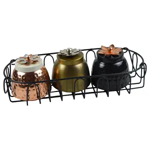 Đồ Dùng Nhà Bếp Cổ Lọ Cay Bánh Quy Hộp Thiết Kế Sơn Hộp Đựng Thực Phẩm Hoàn Thiện Sơn Thiết Kế Cổ Điển - Product Image 4