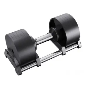 Cast Iron Adjustable Dumbbell For Men And Women Black Dumbbell For Home Gym Workout Fitness Fast Adjust By Turning Handle