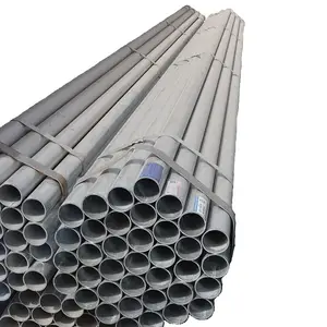 Tubo de aço galvanizado mergulhado, tamanho de tubo de aço galvanizado, 1/2, 3/4, 1 ", 2", 1.5 ", polegadas, tubo de aço pré galvanizado, imperdível
