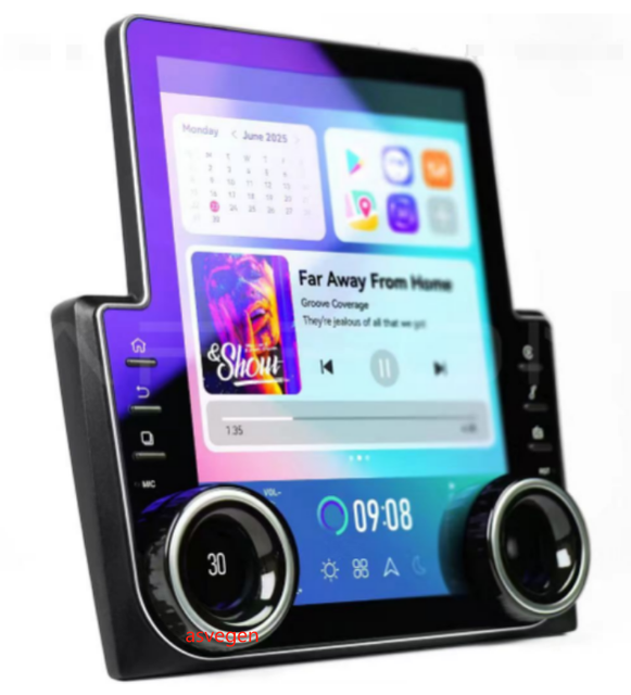 Tesla 9.7 Inch Android 13 Car Stereo Double Knob Large Screen With 4+64GB for All 9 Inch and 10 Inch Android Frame Machines