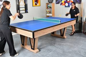 בינלאומי סטנדרטי אמריקאי סגנון פלדה בריכת שולחן חדר ספורט ציוד רגיל או מטבע אסימון מופעל ביליארד שולחן - Product Image 4