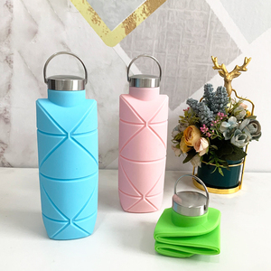 Botella de Agua Plegable de Silicona <span class=keywords><strong>Eversoul</strong></span>, Libre de BPA, No Tóxica, Ligera, para Niños, Adultos, Viajes, Campamento, Gimnasio, Oficina - Product Image 1