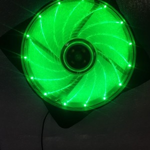 Yakoo 12Cm Dc Brushless <b>Fan</b> With 15 Led Lights Blue Black <b>Computer</b> Case Cooling - Product Image 5