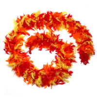 Boa en plumes de dinde arc-en-ciel, teintes variées, pour fête, danse, mariage, costume, carnaval, décoration DIY