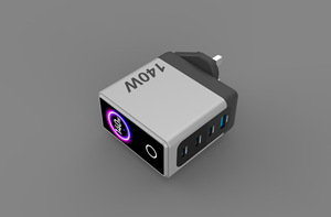 Cargador Gan de 140W en oferta con pantalla digital en tiempo real, adaptador de carga rápida para teléfonos móviles, tabletas y portátiles. - Product Image 5
