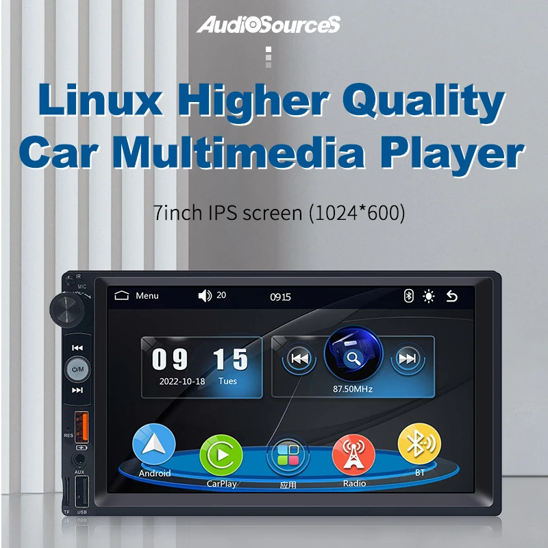 Linuxシステム搭載7インチF133ユニバーサルカーマルチメディア 