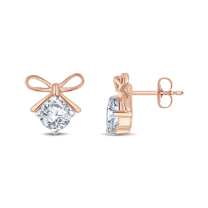 Luxury Brilliant Round Cut Stone <b>Stud</b> <b>Earrings</b> for Women with Yellow Gold Finish Fine Jewelry Fashion Accessories Collection - Product Image 1