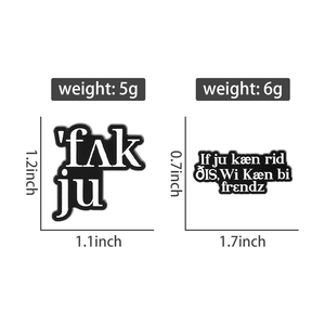 Simboli fonetici spille smalto spille se si può leggere questo siamo amici spilla risvolto gioielli regalo per linguista - Product Image 6