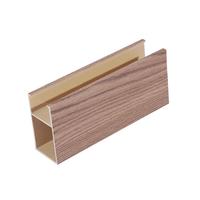Listón Decorativo de Alta Calidad para Interiores, Tubo de Madera WPC, Columna de 25x50 mm, Panel de Pared de Madera con Textura de Madera para Techo Interior