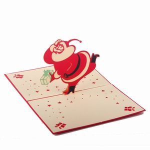 Impresión personalizada de estrellas, decoración surtida a granel, música 3d, pop up a, <span class=keywords><strong>tarjeta</strong></span> de felicitación de Navidad y sobres - Product Image 6