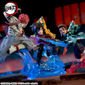 Nuova Statuetta <span class=keywords><strong>Anime</strong></span> Ufficiale in PVC di Giyu <span class=keywords><strong>Tanjiro</strong></span> Akaza, Scena di Battaglia del Castello di Mugen, Modello da Collezione - Product Image 4