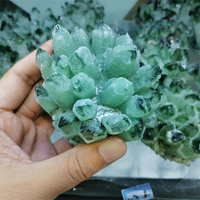 Gros géode naturelle grande roche galvanoplastie grappe de cristal de Quartz clair Reiki améthyste Aura grappe de cristal brut pour déco