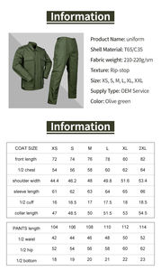 Uniforme israélien camouflage vert olive en stock, 65% polyester, 35% coton - Product Image 2