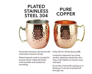 Soluzioni di Branding per Distillerie: Tazza <span class=keywords><strong>Moscow</strong></span> Mule Personalizzata in Acciaio Inox e Rame da 350ml e 450ml - Product Image 3