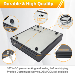 Caja Registradora YHD-330A con 4 Compartimentos <span class=keywords><strong>para</strong></span> Billetes y 5 <span class=keywords><strong>para</strong></span> Monedas, con Ranura Frontal <span class=keywords><strong>para</strong></span> Tarjetas, <span class=keywords><strong>para</strong></span> Uso Comercial en Comercios Minoristas - Product Image 6
