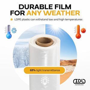 Film plastique transparent LDPE 4 mil 20' x 50' pour peinture et construction en rouleau - Product Image 5