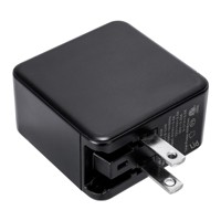Chargeur rapide USB-C GaN 65W pour téléphone avec entrée universelle et protection ignifuge