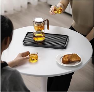 Nhà máy nóng bán 800ml tách nước huyền diệu Kính ấm trà với lọc và tay cầm bằng gỗ - Product Image 6