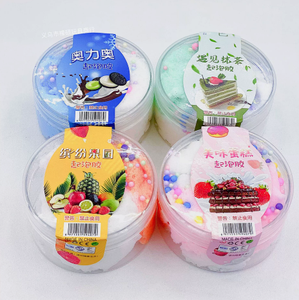 สไลม์สีฟ้าเมฆพร้อมจุดสีชมพูในขวดใส สำหรับเด็ก ประเภทดินน้ำมันและสไลม์ เหมาะสำหรับเด็กทุกเพศ อายุ 8 ถึง 13 ปี - Product Image 4
