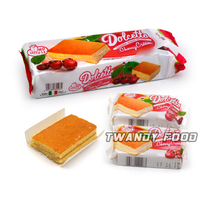 Gâteau de couche de gâteau éponge Crème aromatisée à <span class=keywords><strong>la</strong></span> <span class=keywords><strong>cerise</strong></span> au centre - Product Image 1