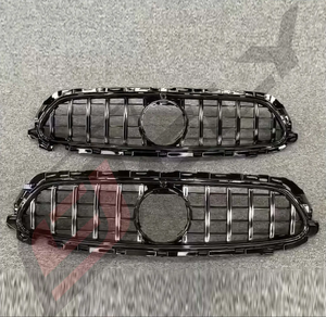 Grille de voiture avant ABS pour 2020 + <span class=keywords><strong>Mercedes</strong></span> Benz Classe E W213 Mise à niveau GT <span class=keywords><strong>A</strong></span>-<span class=keywords><strong>MG</strong></span> Style GTR Grille de voiture Noir Argent Grille - Product Image 6