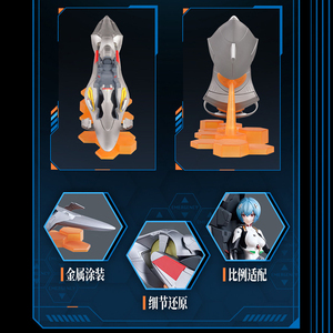 Blokees New Age Evangelite <span class=keywords><strong>Ayanami</strong></span> Zero Traje de Combate Cockpit Edición Especial Original Genuino Versión China Modelos para Armar - Product Image 4