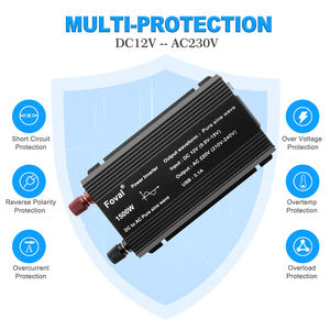 Convertisseur de courant pour voiture <span class=keywords><strong>Lvyuan</strong></span> 500w / 1000w 12v / 24v DC vers AC, onde sinusoïdale pure, avec affichage de la tension - Product Image 5