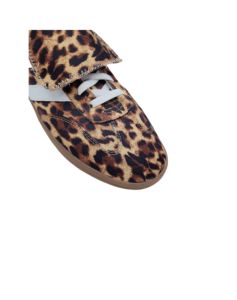 รองเท้าส้นสูง10มม. แบบลำลองอินเทรนด์รองเท้าส้นแบนหัวมนสไตล์การเดินที่สะดวกสบายสำหรับทุกฤดูกาล - Product Image 3