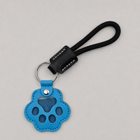 Porte-clés souvenir patte d'animal de compagnie Yu Chu, style personnalisé, en polyuréthane, pour conservation de poils, anti-perte, ornement de contrôle d'accès