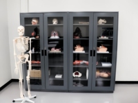 Armoire de classement métallique moderne multi-portes avec système de verrouillage sécurisé, casier de rangement durable en acier laminé à froid pour l'approvisionnement en laboratoire