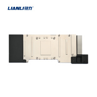 Bloc de refroidissement à eau pour GPU avec plaque arrière, plaque de refroidissement liquide à couverture intégrale pour GPU de serveur haute performance
