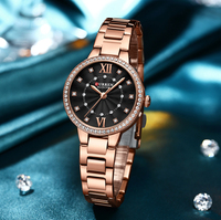 Reloj de Cuarzo CURREN 9085 para Mujer, Elegante y Sencillo, Correa de Acero Inoxidable, Reloj de Pulsera Casual para Dama, Regalo