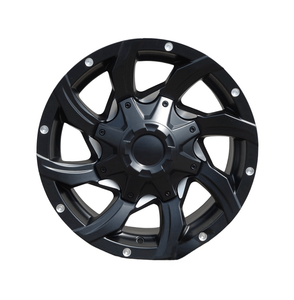 Mate Negro Ocho Pilares 16 17 Pulgadas 5X150 6X139,7 <span class=keywords><strong>CB</strong></span> 110 Llanta de Rueda de aleación de aluminio de alta precisión de fabricación - Product Image 3