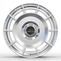 Rines Personalizados Forjados de 18-24 Pulgadas, Diseño Cóncavo, 5x112 5x130, Acabado Plateado, para Autos de Lujo como Tesla, Audi, Mercedes