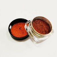 Poudre magnétique caméléon rouge orangé, pigment magnétique puissant pour vernis à ongles
