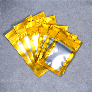 Bulk Aluminum Foil Matte Sealing Bag Custom Colored Frosted Bag for Fishing Gear <b>Packaging</b> 9x16cm - Product Image 2