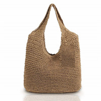 Mini sac doré en macramé, nouveau sac à main simple en gelée pour femmes, sacs de plage en stock à Bali, couleur unie, sacs pour jeunes femmes