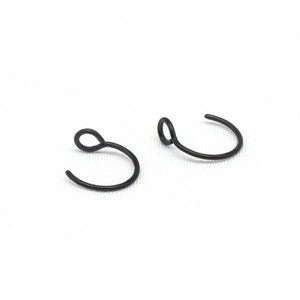 Anneau de nez en acier inoxydable type C, pêche à la ligne, or, noir, or rose, argent, bijou de piercing pour femme et homme, accessoire de mode - Product Image 4
