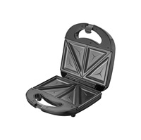 Grill Triangle Gaufre Carré Assiette Hamburger Professionnel Double Petit Déjeuner Sandwich Maker Avec Assiettes Détachables