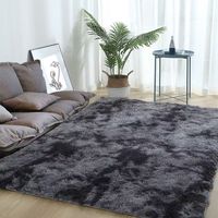 Tapis shaggy dégradé en gros, taille et couleur personnalisées, tapis moelleux à poils longs antidérapant pour la décoration intérieure de la maison et des hôtels