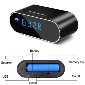 Không Dây Wifi Đồng Hồ Báo Thức Máy Ảnh 1080P <span class=keywords><strong>Video</strong></span> Ghi Âm Hồng Ngoại Tầm Nhìn Ban Đêm Nhà Bé Màn Hình Hỗ Trợ 256GB Thẻ Đồng Hồ Máy Ảnh - Product Image 4